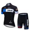 Hot-selling Cycling Clothes Short-sleeved Set STRAVA Men Women's Mountain Biking Sports Equipment Quick-drying Breathable