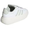 Adidas GRAND COURT PLATFORM Abrasion Resistant Low Top Tennis Shoes Women's Crystal White Sneakers JR0705