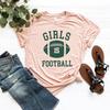 Rachel Green Girls Football T Shirt Friends Tv Show Shirt Girl Power Clothes Women Streetwear Top Short Sleeve Graphic T Shirts