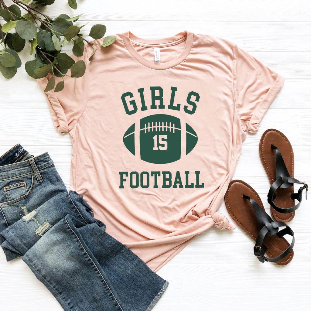 Rachel Green Girls Football T Shirt Friends Tv Show Shirt Girl Power Clothes Women Streetwear Top Short Sleeve Graphic T Shirts