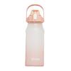 Water Bottle Matte Gradual Change Large Capacity Straw Cup High Value Outdoor Fitness Space Cup Plastic Water Cup