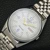 RARE REFURBISHED SEIKO 5 AUTOMATIC JAPAN MENS WHITE COLOR DIAL WATCH A500163-2 R151a-a500163