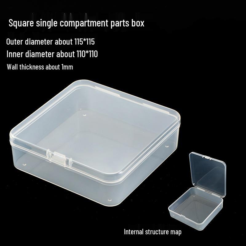 Clear Plastic Storage Box for Small Accessories and Jewelry