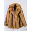 Fur Europe and The United States Popular Autumn and Winter New Fashion Imitation Fur Long Coat Suit Warm Imitation Fur Coat