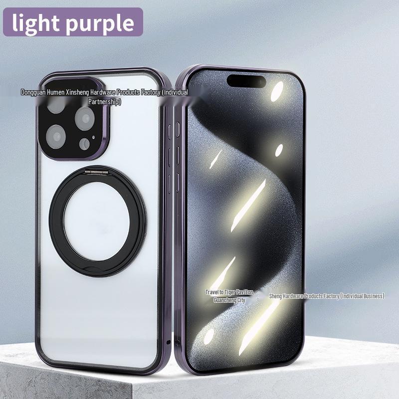

Apple 17 Pro Max Phone Case with 360° Rotating Magnetic Stand, iPhone 16 Compatible, Full Coverage, Drop Protection Cover Custom Logo