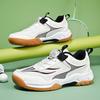 2025 Children's Badminton Sports Shoes Autumn Volleyball Shoes Rotating Buckle Boys Table Tennis Girls Tennis Shoes