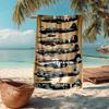 Aircraft Fashion Beach Towel: Ideal for Summer Adventures Soft, Absorbent and Quick Drying Suitable for Swimming and Bathing