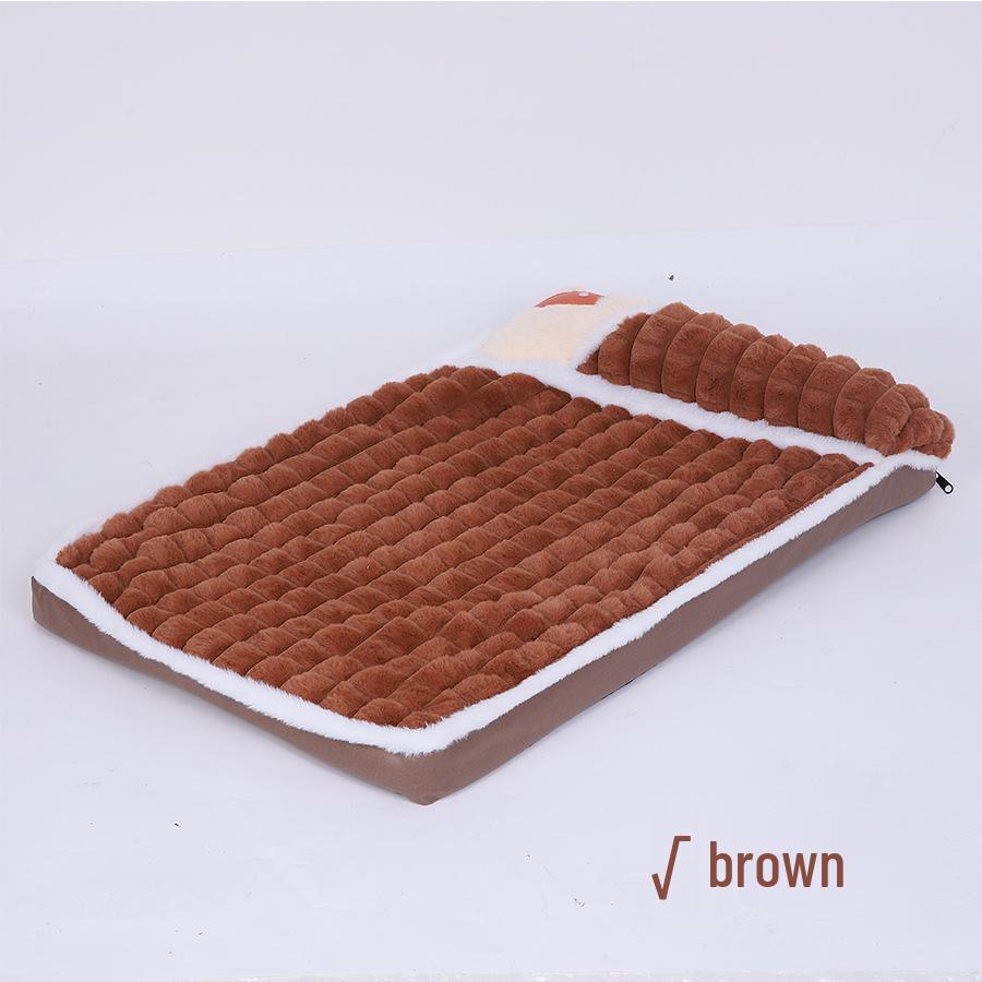 Four Seasons Thickened Dog & Cat Bed - Removable, Washable, Comfortable Pet Cushion
