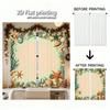 Piece Set High Definition Digital Printed Curtainsseafloor Themed Pastel Color Sea Creatures Border Patternhome Decoration Curtain Polyester