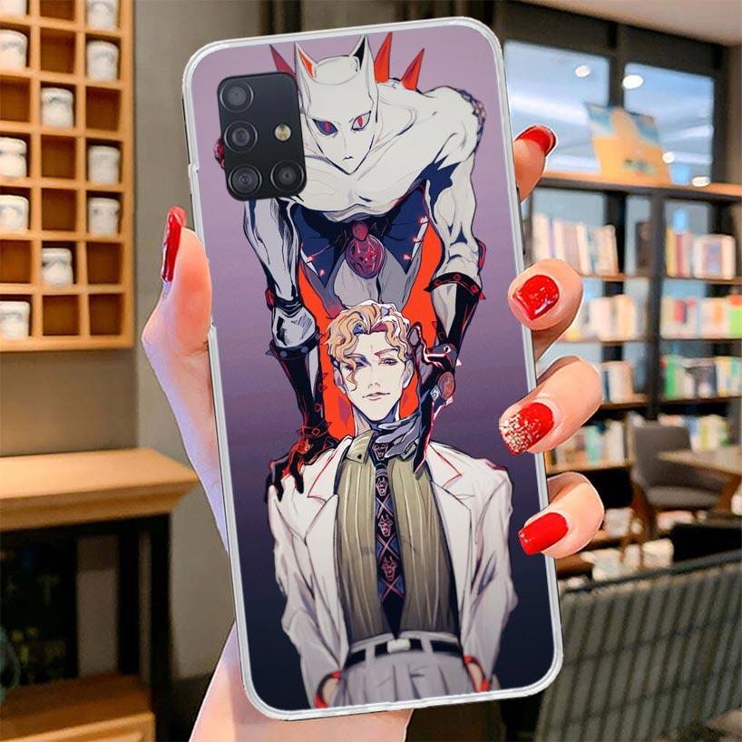 JoJo Bizarre Adventure Cover Phone Case For Samsung Galaxy A12 A22 A32 A52 A72 A02S Phone Case Note 20 Ultra 10 S10 Plus A51 A71