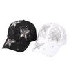 Butterfly Visors Cap Rhinestone Mesh Peaked Hat Fashion Flower Baseball Cap  Women