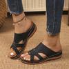 New Women Orthopedic Slippers Wedge Sandals Comfy Platform Ladies Casual Big Toe Retro Correction Sandal Plus Size 43