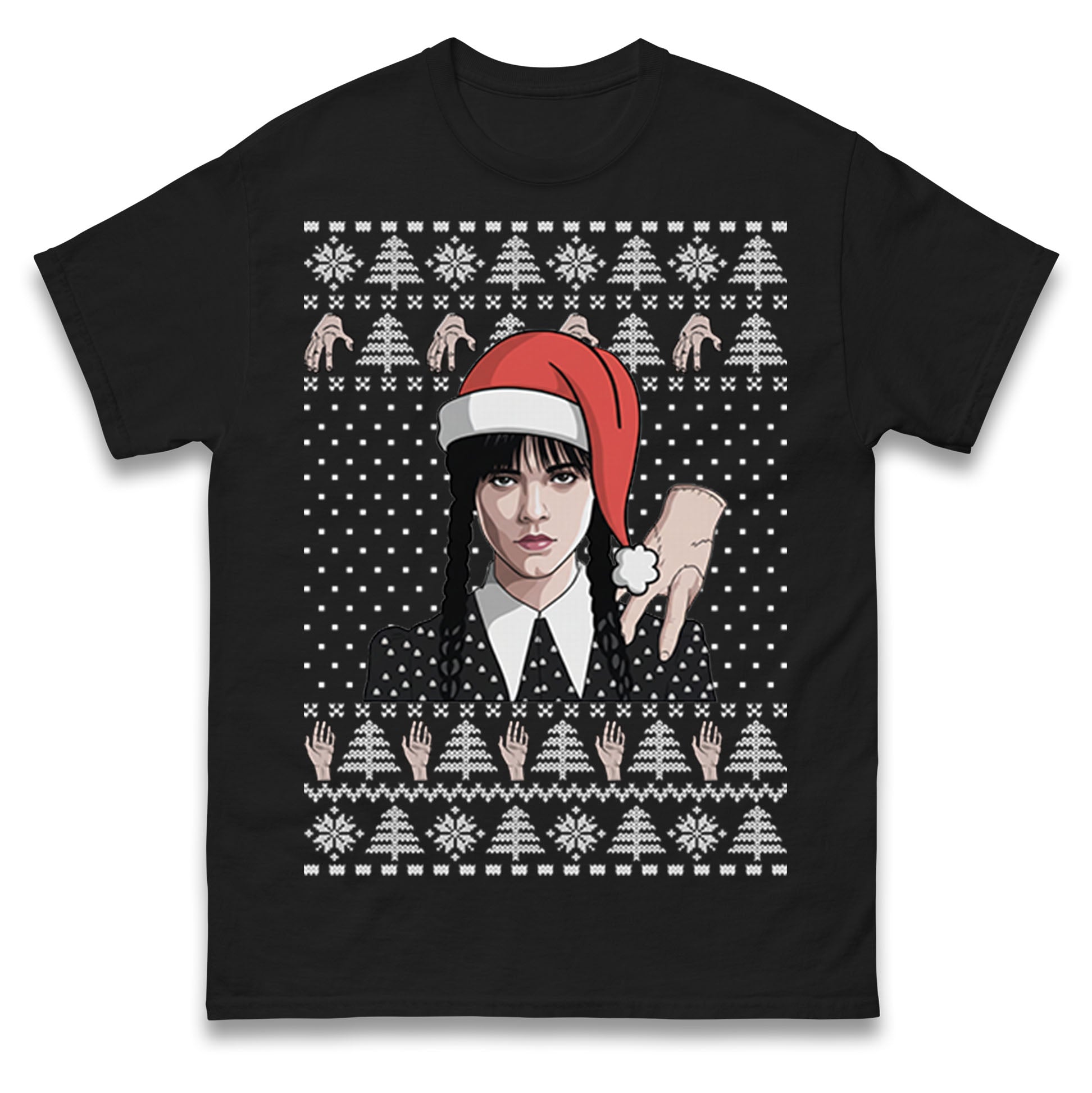 Wednesday Addams & Thing Christmas T Shirt Tshirt Mens Womens Unisex Tops Tees M