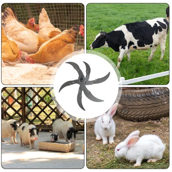 Rustfrie gressklipperblader for elektrisk drill Justerbar diameter Gressklipper Erstatningssett Rustsikker Skarp Grønnsakskuttersett