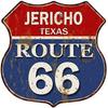 Vintage Route 66 Square Metal Tin Sign Garage Home Bar Decor 20x20cm