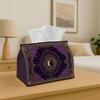 1pc Mystic Moon Frame Tissue Box | Multi-Functional Napkin Dispenser, Suitable for Home, Parties, Car Decoration, Vintage Celestial Border - Decorativ