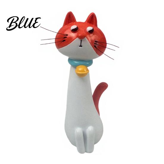 Cute Cat Vase Handcrafted Quirky Whimsical Resin Shaped Flower for Flowers Pampas Grass Funny Kitty Ornament Home Office Shelf Decor Gifts Lovers