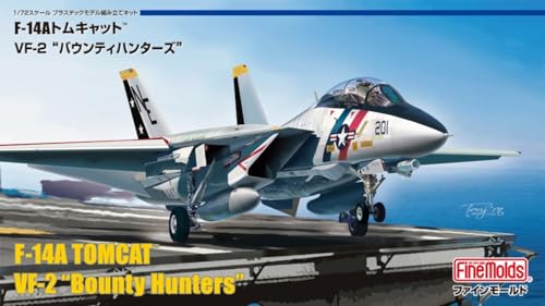 Fine Molds 1/72 Scale American F-14A Tomcat VF-2 Bounty Hunters Plastic Model FX05 (Airplane)