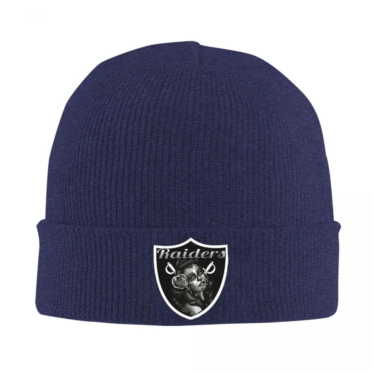 

Raider Football Mexico Skull Knit Hat Beanies Autumn Winter Hat Warm New Cap Men Women Gift