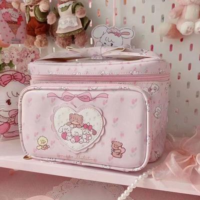 New Cute Girl Cosmetic Bag Portable Large-capacity Storage Bag