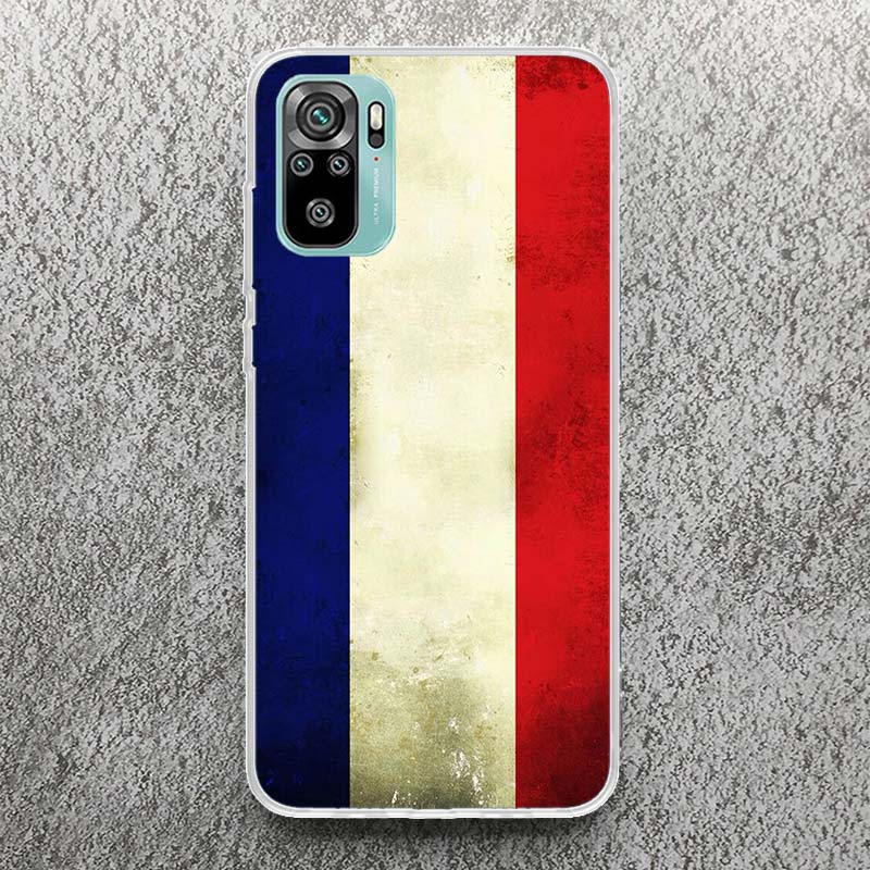 France Flag Print Soft Case for Xiaomi Redmi Note 14 13 12S 11S Phone Shell 10 Pro Plus 11E 11T 12 11 10S 5G Cover Soft Case for