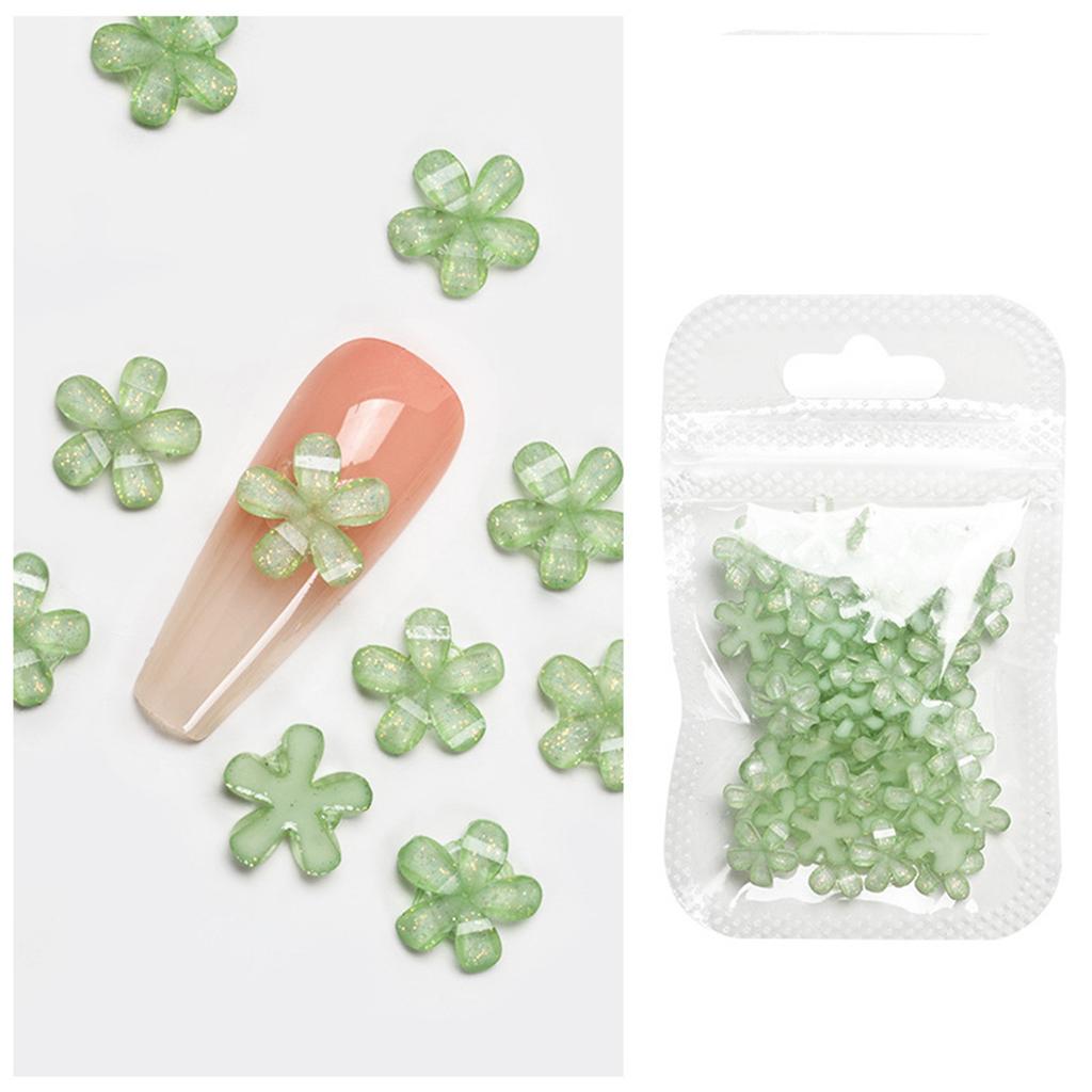50Pcs Nail Crystals 3D Nail Art Rhinestones 3D Flower Nail Charms Gems Stones for Nails Decorations Makeup Clothes Shoes