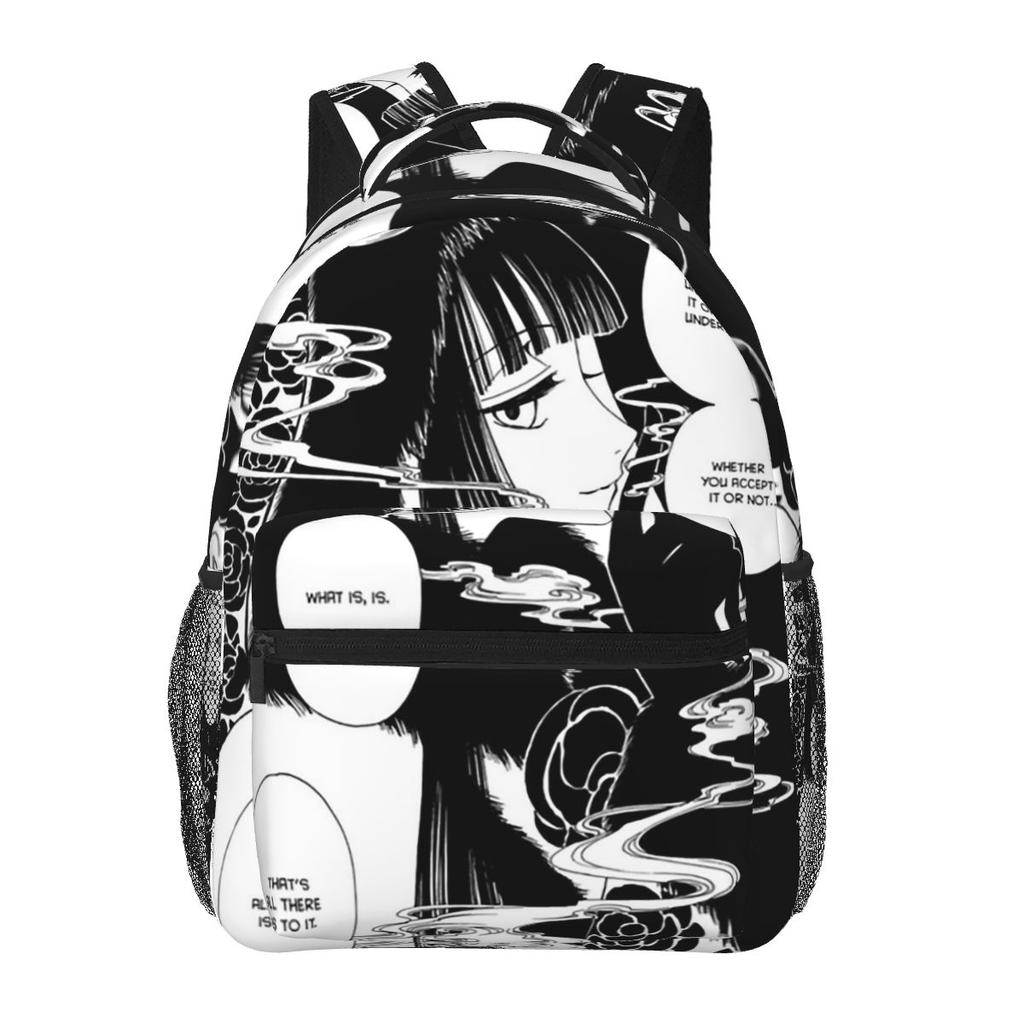 Comic XxxHOLiC Ichihara Yuuko Schülerrucksack Schultasche Wanderrucksack Tagesrucksack für Herren Damen Mode Buchertasche Umhängetaschen