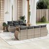 VidaXL Garden Lounge Set with Cushions 8 Pcs, Patio Sofas, Patio Furniture Set, Outdoor Furniture, Grey 3224912