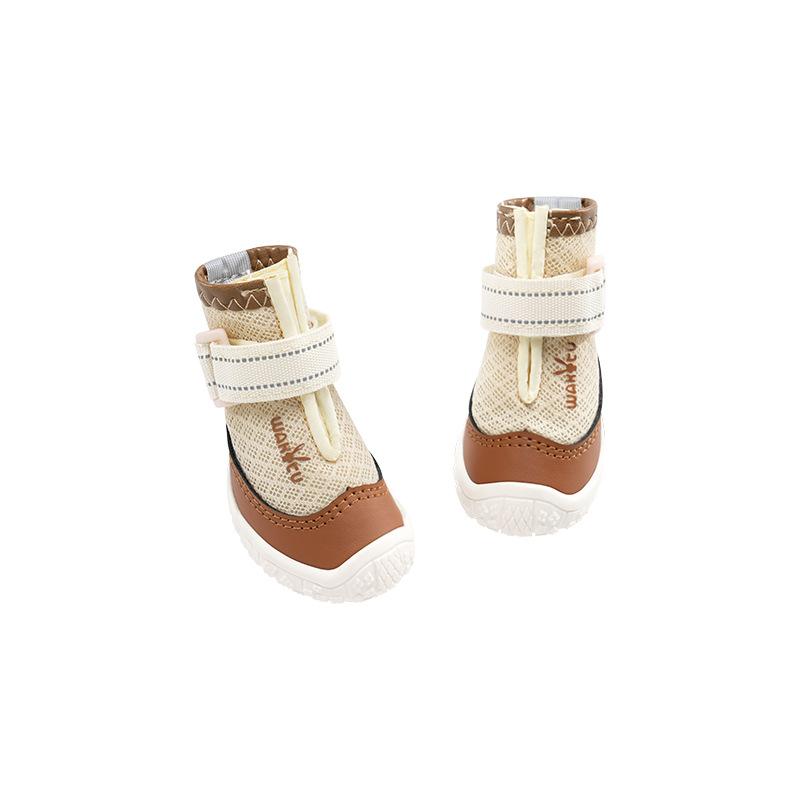 Spring Summer Breathable Pet Dog Shoes Anti-Dirty Outdoor 4 Feet Footwear For Small Dogs Teddy Bichon Schnauzer
