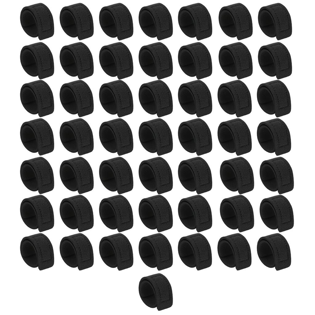 50 stk Fiskestenger Belte Elastiske Stropper Fiskeredskap Bånd Kabel Baitcasting Spinnstang