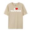 I Love Yapping I Heart Yapping Red Heart Funny Mens Clothing Plus Size Fashionable and Trendy High Quality HOLIDAYS