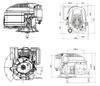 Loncin LC1P65FE-B Rasenmähermotor, Welle 22,2x62 mm, 4 PS
