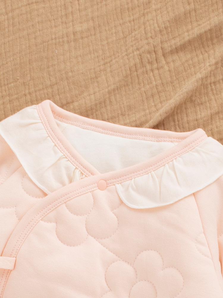 Baby Girl's Autumn/Winter Padded Jumpsuit - Newborn to 3 Months, 100 Days Cotton Romper, Horse New Year Outfit
