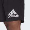Adidas Logo Print Running Shorts Men Bottoms Black H59883