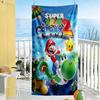 Mario Theme Beach Towel Super Soft & Absorbent Comfortable Lightweight Perfect for Traveling Yoga Camping and Swimming