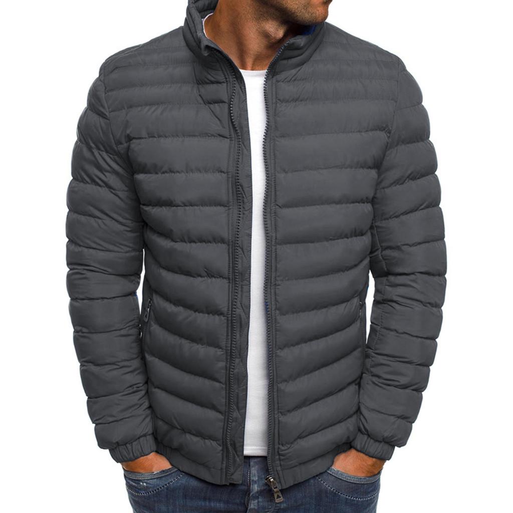 Men s  Winter Zipper Warm Down Jacket Packable Light  Coat XL