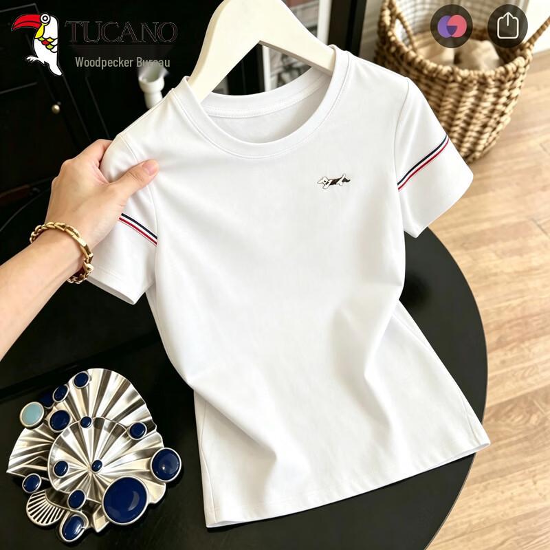 Women's Woodpecker Regular Shoulder Short Sleeve T-shirt