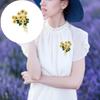 Elegant Rhinestones Daisy Flower Brooch for Women and Men Unisex Accessories Lapel Accessory for Everyday Outfits
