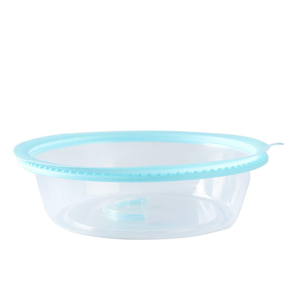 Microwave Heating Sealing Cover Transparent PP Stackable Temperature Keeping Plate Serving Cover