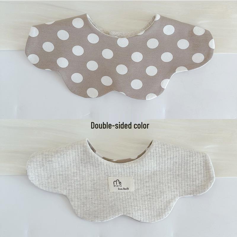 Storyme Double-Sided Korean Baby Drool Bib With Side Label, Suitable for 0-2 Years