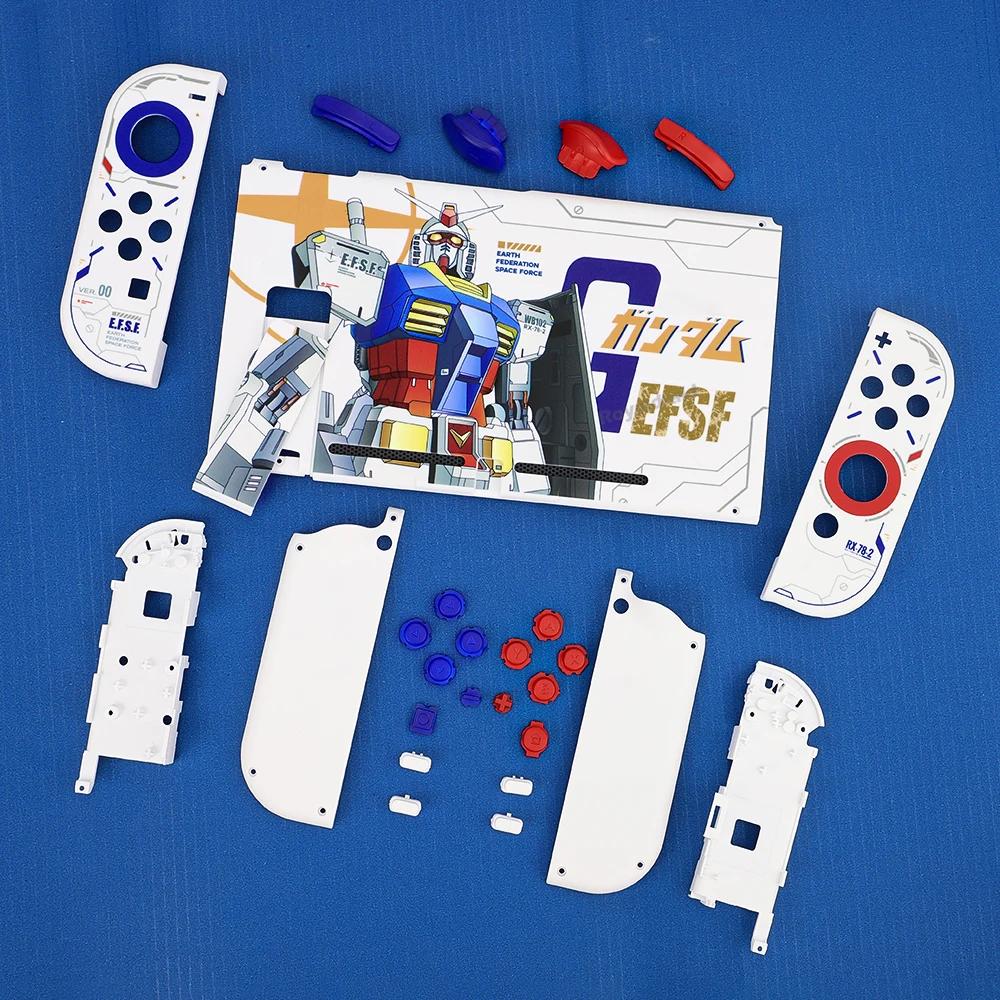 

Білий Мультяшний Зроби Сам для Консолі Nintend Switch Замінна Корпусна Оболонка Кришка для NS Switch Joycons Корпусна Оболонка Чохол з Кнопками