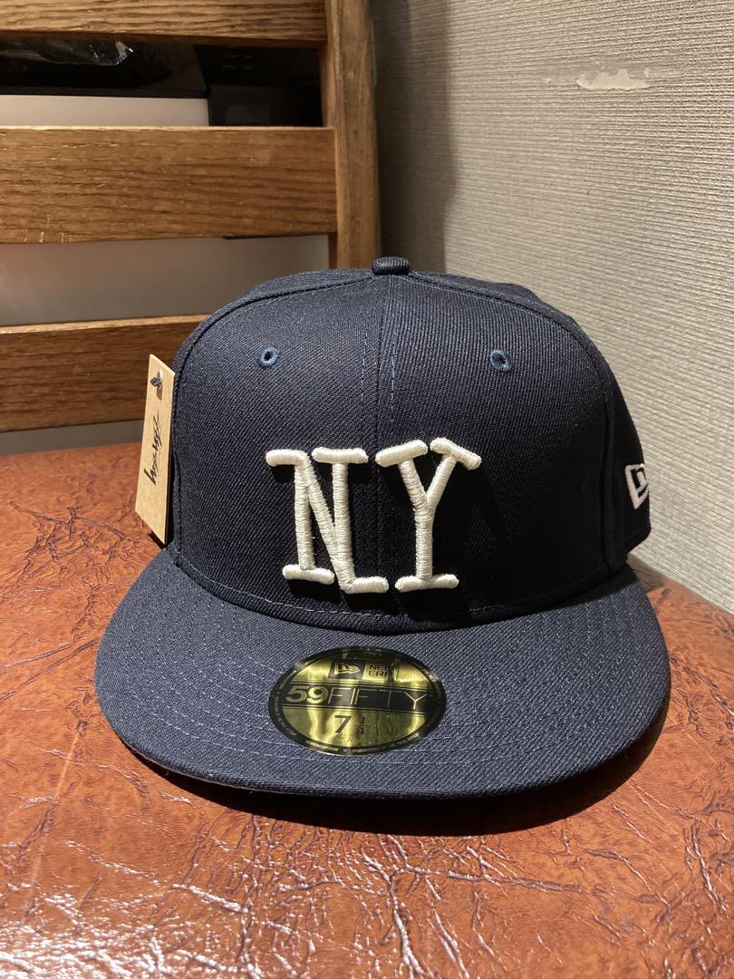 

[USED] Authentic STUSSY NY LOGO NEW ERA NAVY 7 1/4 with tags
