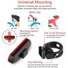 Rear Bike Tail Light USB Rechargeable Red Ultra Bright Taillights Fit On Bicycle Easy to Install for Cycling Safety
