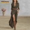 Women's Fashion Summer Spring Solid Color Print Casual Dresses