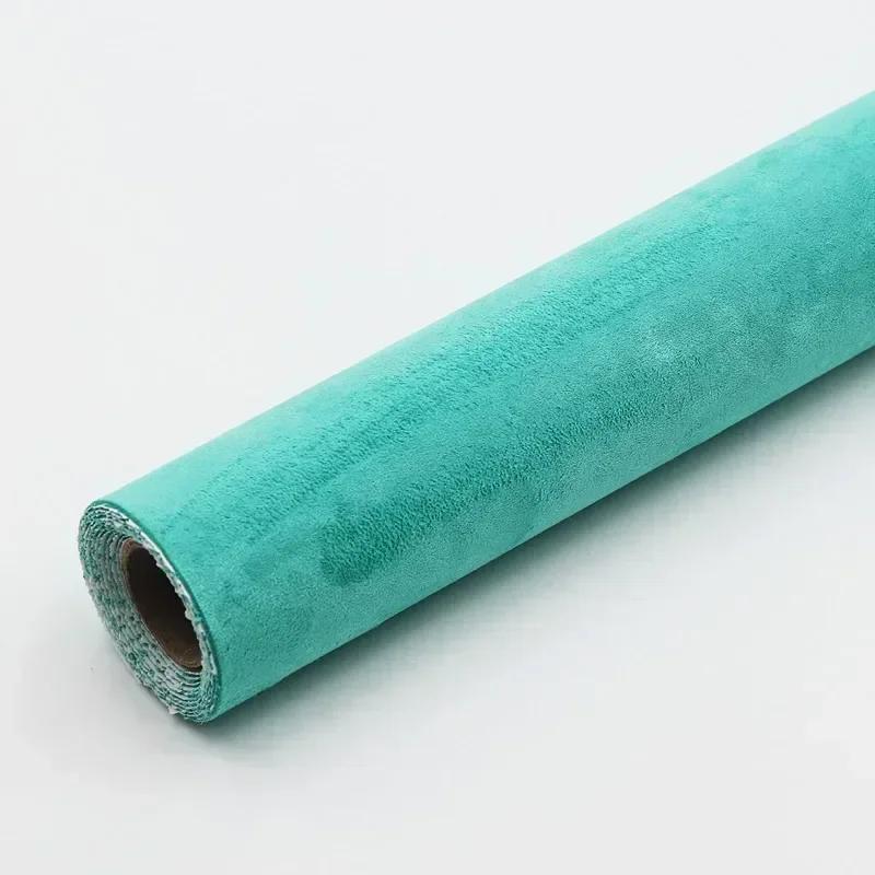Starke Haftkraft Wildleder Stoff Selbstklebend Samt Umhüllung für Auto Innenraum A/B Säule Türverkleidung Sofa Flickreparatur Schwarzes Leder