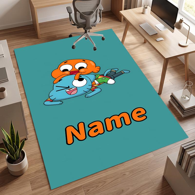 Gumball (1) Personalizovaný název Kancelářský koberec Stylová dekorace do obývacího pokoje, ložnice, kuchyně