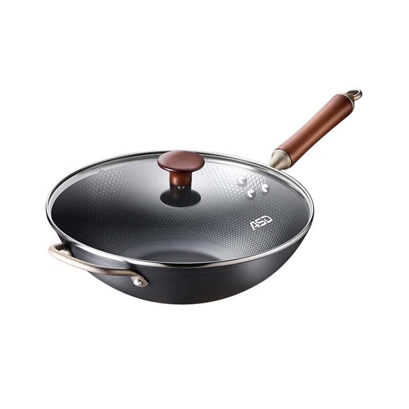 ASD New Fourth Gen 32cm Refined Iron Non-stick Wok