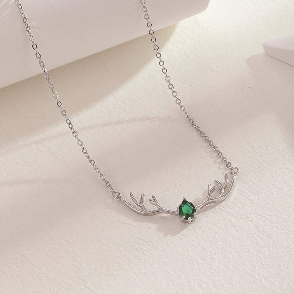 Stylish Little Fragrant Deer Antlers and A Deer with You Necklace, Small and Fresh Valentine’s Day Gift for Your Girlfriend
