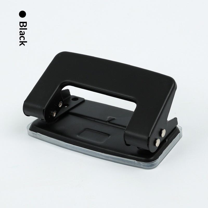 Mini 2-Hole Punching Machine Diy Hole Punching Detection Book Page Stitcher Office Stationery Paper Puncher