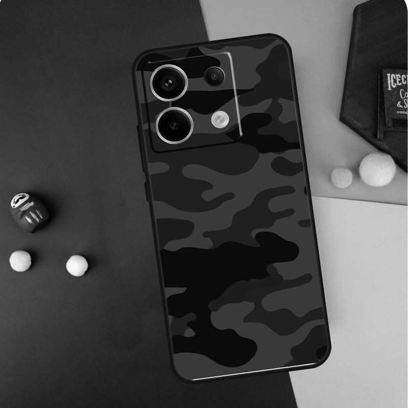 Black Night Camo Camouflage Case For Redmi Note 12 13 Pro Plus 9 10 11 9S 10S 11S 12S Cover For Redmi 12 9C 10C 12C 13C